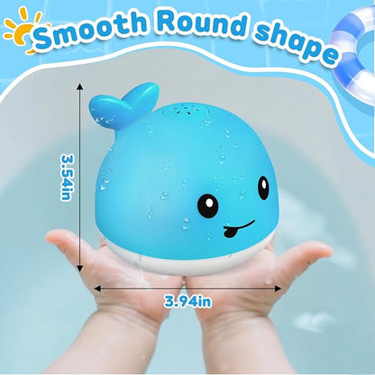 Gigilli Whale Bath Toy Sprinkler, Light Up Bath Toys for Kids Ages 1-3 Infant Baby Toys, Christmas Stocking Stuffers 1 2 3 Year Old, 6-12-18 Months Toddler Bathtub Toys Boys Girls Gifts Birthday Gifts