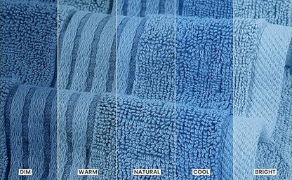 Utopia Towels 6 Piece Premium Hand Towels Set, 16 by 28 inches, 100% Ring Spun Cotton, Lightweight and Highly Absorbent Towels for Bathroom, Travel, Camp, Hotel, and Spa, Electric Blue