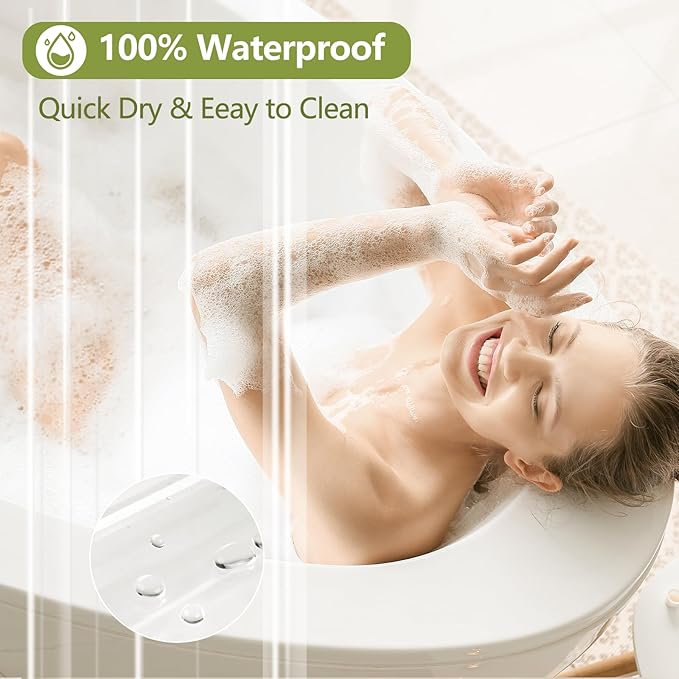 Clear Stall Shower Curtain Liner with 3 Large Magnets, 54 x 72 Inch Bpa-Free PEVA 8G Plastic Shower Liner Weighted, Waterproof Transparent Bathroom Shower Curtain Inner Liner