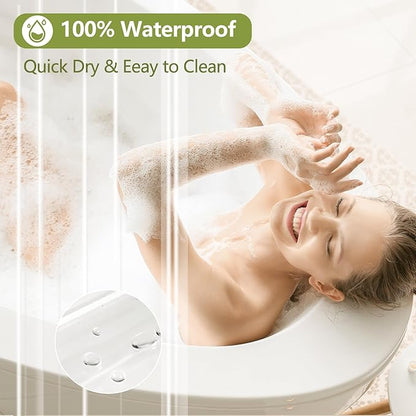 Waterproof Clear Shower Curtain Liner with 3 Large Magnets, 72 x 78 inch Extra Long Bpa-Free PEVA 8G Shower Liner Weighted, Tall Bathroom Transparent Plastic Shower Curtain Durable