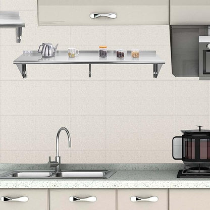 Hally Stainless Steel Shelf 14 x 60 Inches, 400 lb, Commercial Wall Mount Floating Shelving for Restaurant, Kitchen, Home and Hotel