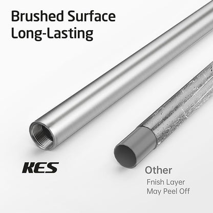 KES Freestanding Toilet Paper Holder Stand 26.2 Inch, Toilet Paper Roll Holder for Bathroom Floor SUS304 Stainless Steel Brushed Steel, BPH286S66A-2