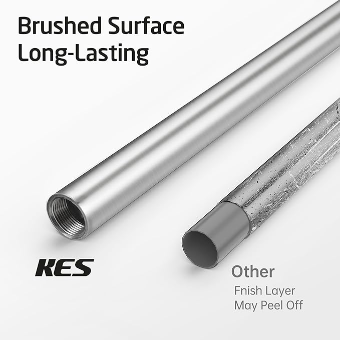 KES Freestanding Toilet Paper Holder Stand Bathroom Toilet Paper Storage Stainless Steel Brushed Steel, BPH286S1A-2