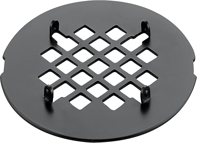 4-1/4 inches Snap-On Round Shower Drain Cover, Stainless Steel (Oil Rubbed Bronze)