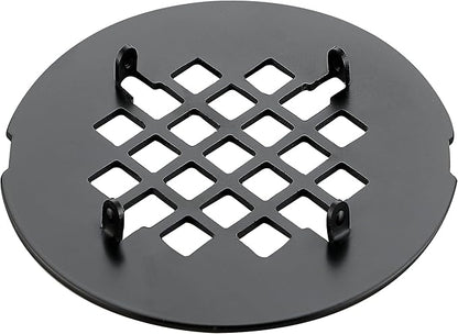 4-1/4 inches Snap-On Round Shower Drain Cover, Stainless Steel (Oil Rubbed Bronze)