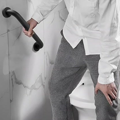 Shower Grab Bar, 2 Pack 32 Inch Black Bathroom Grab Bar, 1.25" Diameter 304 Stainless Steel Anti-Slip Grab Bars for Bathtubs and Showers, Handicap Shower Grab Bar for Seniors Elderly
