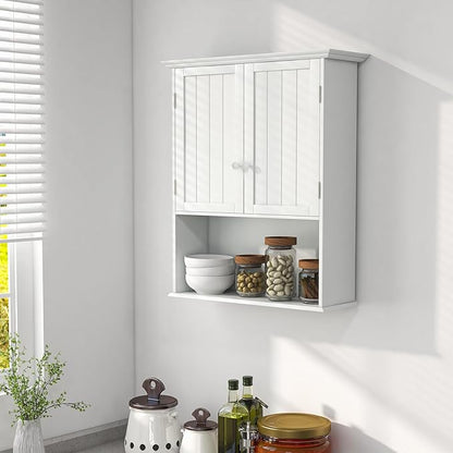 Safeplus 28" H x 23.5" W Wall Mount Medicine Cabinets with Adjustable Shelf and 2-Door for Bathroom Laundry Living Room