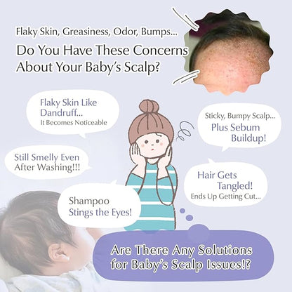 Mama&Kids Baby Hair Shampoo 370 ml / 12.51 fl oz Baby Shampoo for sensitive skin, Toddler Shampoo, Hypoallergenic