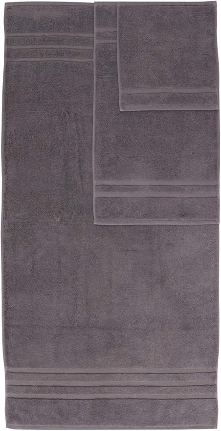 Veteran Textile LLC - 6 Pieces-100% Turkish Cotton - Luxury Towel Set for Bathroom & Kitchen, 2 Bath Towels, 2 Hand Towels & 2 WashCloths (Valued $79.99) (Graphite)