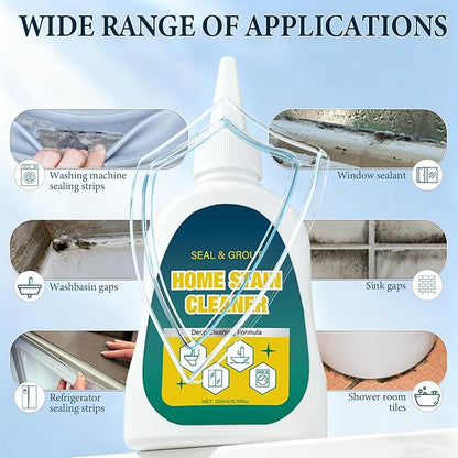 Deep Cleaning Gel – Home Stain Cleaner Gel, Washing Machine Grout Cleaner For Tile Gaps, Washing Machine Seals, Fridge Rubber, Sink And Bathroom