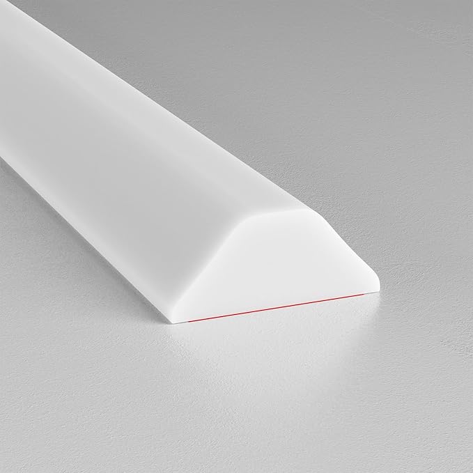 Collapsible Shower Threshold Water Dam, Shower Door Water Dam Barrier, Dry and Wet Separation Door Dam Water Stopper Kitchen Shower Threshold Silicon Water Blocker(98Inch)