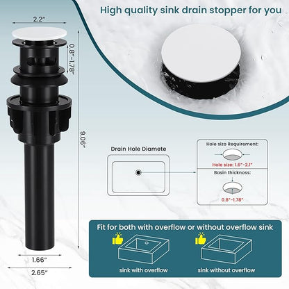 Bathroom Faucets White Waterfall Bathroom Sink Faucet Modern Single Handle Bathroom Faucet for 1 or 3 Hole Mxier Tap Washbasin Faucet with Deck, Pop-up Drain and Supply Hoses