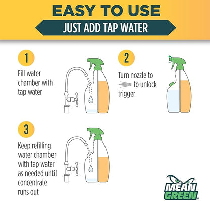 Mean Green Refillable Ultra Powered CONCENTRATE Bathroom Cleaner, Tropical Breeze, 14.3 Ounce