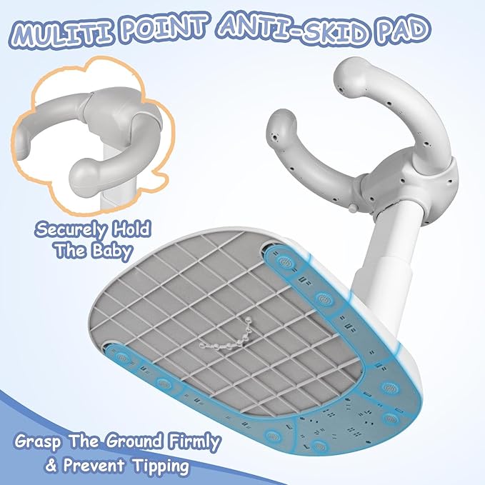 Baby Shower Stand, Baby Shower Standing Support, Adjustable Baby Bath Support with Anti-Slip/Dumping Base, Baby Bath Stand for Themselves,Soporte para Bañera de Bebé,Ideal Gift for Infants 6-36 Months