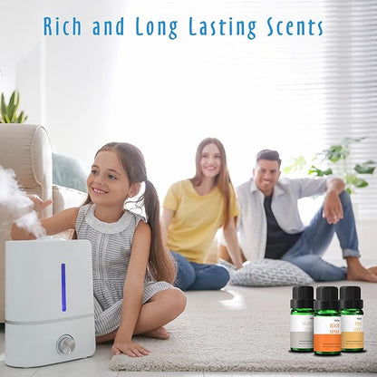 Beach Fragrance Oils, MitFlor Premium Essential Oils for Diffusers for Home, 6x10 ml, Fragrance Oil for Candle Soap Making, Aromatherapy Diffuser Oils Scents, Coastal Linen, Ocean Mist and More