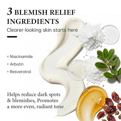 2 PCS Relief Cream, Korean Skin Care Moisturizer with Niacinamide, Arbutin & Tranexamic Acid, Barrier Cream for Soothing Repairing & Blemish Care, Vegan & Gentle Formula for All Skin Types, 1.69 Fl Oz