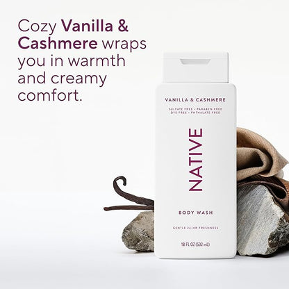 Native Vanilla & Cashmere Body Wash 18 fl oz