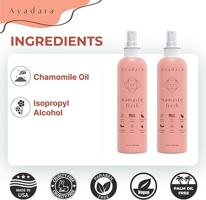 Namaste Bed & Linen Mist - Lavender Pillow Spray for Calm Sleep, 2000+ Uses