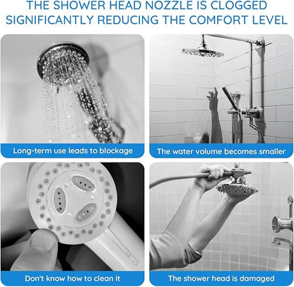 Shower Head Cleaning Brush and Gap Hole Anti-Clogging Cleaner Tool Set, Multifunctional Bathroom Scrubber for Small Holes with Storage Box, Household Shower Head Cleaner Kit 100PCS