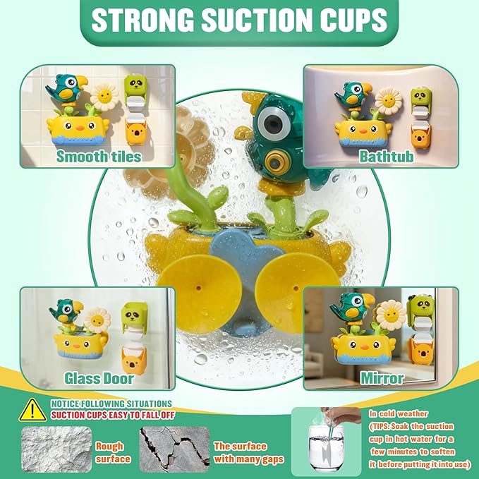 Baby Bath Toys for Kids Ages 1-3 Mold Free Bath Toys for Toddler 2-4 with Interactive Sensory Bathtub Water Pool Shower Toys with Bath Cups for 12+ Months Boys Girls Christmas Birthday Gifts