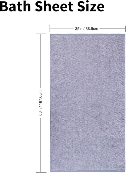 Everplush Diamond Collection Extra Large Bath Sheet Towel – 1 PK, Super Soft & Highly Absorbent, Quick-Drying & Oversized, Perfect for Bathroom, Pool, Swimming Use (Dusk, 35" x 66" 1PK)