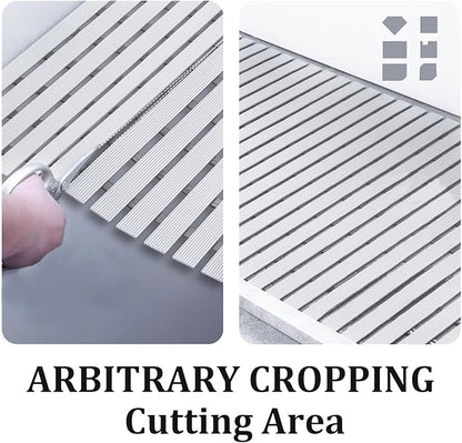 Non Slip Large Shower Mat(35.4"*23.6"),Extra Large Shower Mats for Inside Shower, Non Slip Shower Mat for Elderly,Non Suction Cups Heavy Duty Bathtub Mat,Rubber