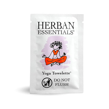 Herban Essentials - Yoga Mat Wipe Cleaner - Lavender Essential Oil Wipes for Mats and Hands, Moist Towelettes Individually Wrapped - Deep-Cleaning for All Fitness Gear - 20 Count