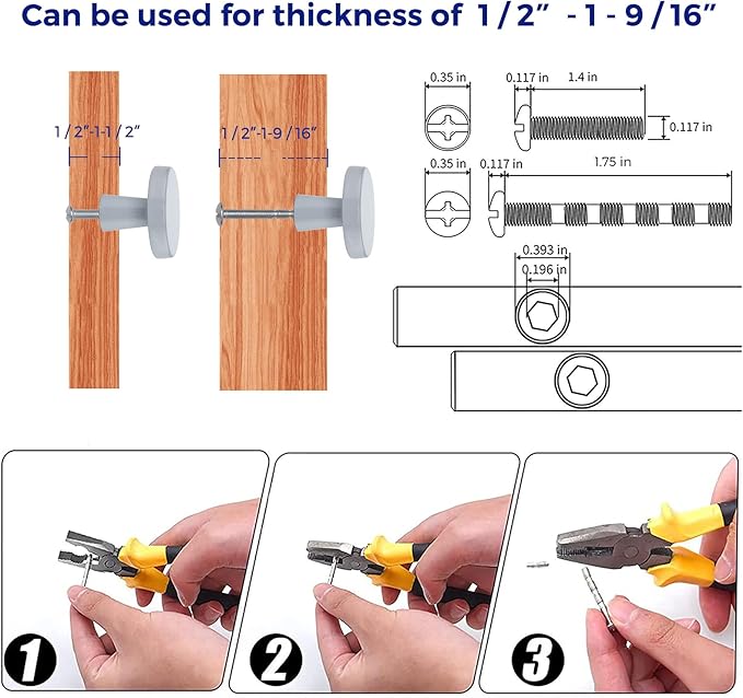 Ravinte 15 Pack Drawer Pulls 1-1/4 Inch Kitchen Cabinet Knobs Solid Round Dresser Drawer Knobs Grey Dresser Knobs Drawer Knobs Simple Cabinet Hardware for Cupboard Drawer Pulls
