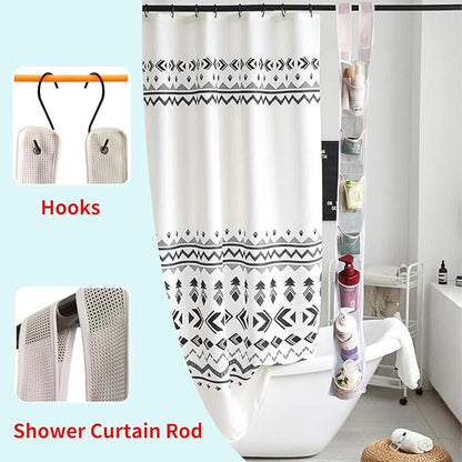 Mesh Shower Caddy Hanging,Hanging Organizer with 7 Pockets,Made of Premium Polyester,as a Hanging Mesh Organizer for the Bathroom of Your Home, Camper, RV, Or Cruise(2Pack)
