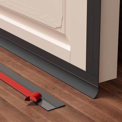Door Seal Strip for Door Frame, 20ft Silicone Shower Glass Door Seal Strip, Door Gap Filler Bottom & Side Sealing Strip, 2 Inch Wide