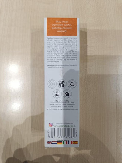 Sacral Chakra Natural Mist by Aromafume | 100ml/3.3 fl oz | Swadisthana | Aromatherapy Spray for Chakra Balance | Orange & Patchouli Extracts | Essential Oil Spray for Meditation, Yoga, Reiki