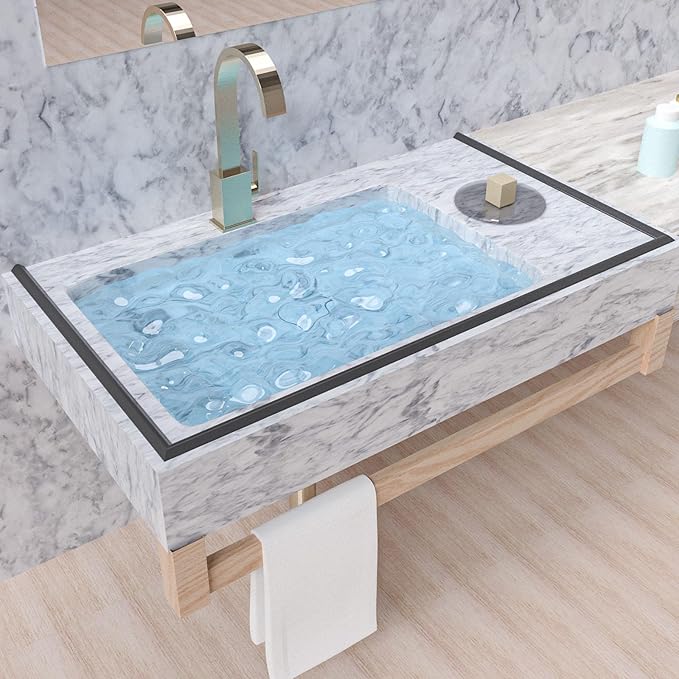 Collapsible Shower Threshold Water Dam, Shower Door Water Dam Barrier, Dry and Wet Separation Door Dam Water Stopper Kitchen Shower Threshold Silicon Water Blocker(67Inch)