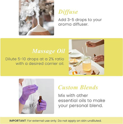Handcraft Blends Lemon Essential Oil – 1 Fl Oz – 100% Pure and Natural – Premium Grade Essential Oil for Diffuser and Aromatherapy, Skin, Massage, Candle and Soap Making Fragrance