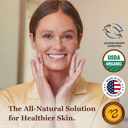 Sweet Bee Naturals All-in-One Skin Balm Sachets - 4ml Each, Certified Organic, Deep Moisture & Hydration for On-the-Go Skincare, Ideal for Busy Lifestyles, Travel-Friendly - 15 Pack