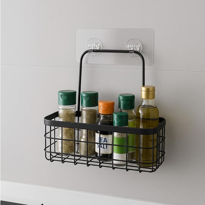 Shower Caddy Adhesive Replacement Hooks 14 Pack, Strong Transparent No Drilling Sticky Pads for Bathroom Shower Shelf Kitchen Rack Storage, Multi Size Adhesive Pads