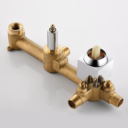 SUMERAIN Wall Mount Tub Faucets, Waterfall Tub Filler Spout with Hand Shower