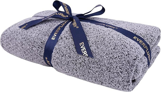 Everplush Diamond Collection Extra Large Bath Sheet Towel – 1 PK, Super Soft & Highly Absorbent, Quick-Drying & Oversized, Perfect for Bathroom, Pool, Swimming Use (Grey, 35" x 66" 1PK)