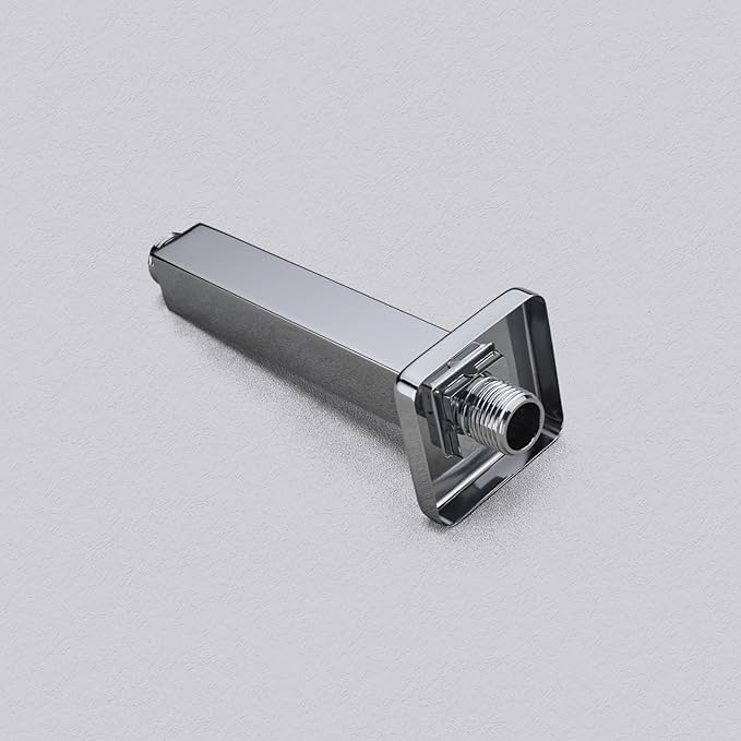 4 Inch Shower Arm with Flange, Ceiling Mounted Shower Head Extension Arm, Chrome