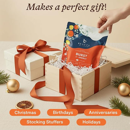 Shower Steamers Aromatherapy - USA Made with Natural Ingredients & Citrus Essential Oil, Christmas Stocking Stuffers for Men & Women, Long Lasting Shower Bombs for Energy Boost, White Elephant Ideas
