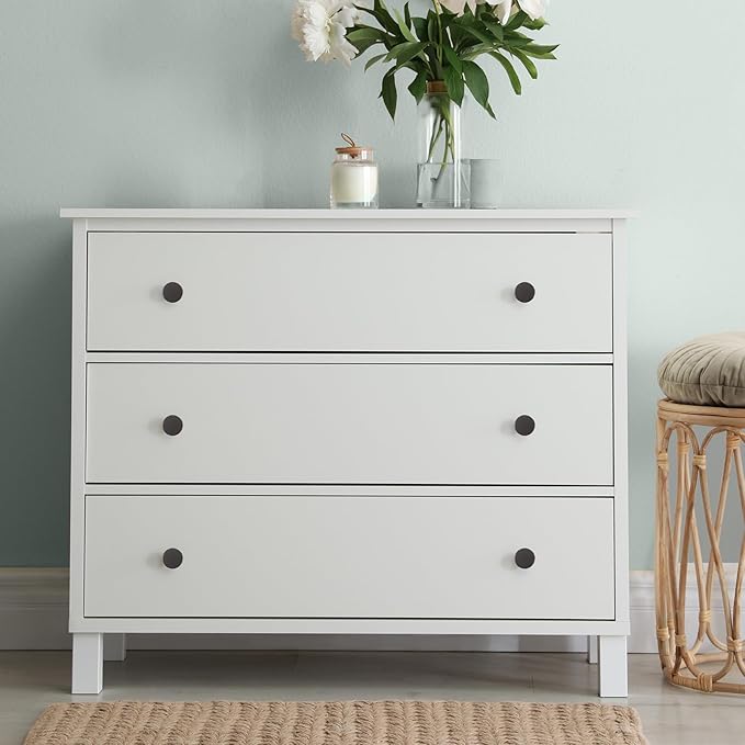 Ravinte 30 Pack Cabinet Knobs Pearl Grey Kitchen Cabinet Knobs Round Dresser Drawer Pulls Closet Door Pulls 1-1/5 Inch