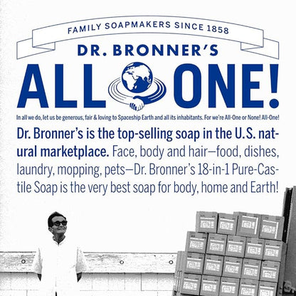 Dr. Bronner's - Pure-Castile Liquid Soap (Citrus, 8 ounce) - Made with Organic Oils, 18-in-1 Uses: Face, Body, Hair, Laundry, Pets and Dishes, Concentrated, Vegan, Non-GMO