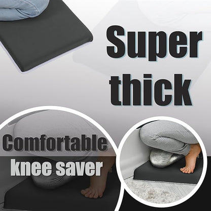 Supa Ant Baby Bath Kneeler and Elbow Rest Pad –Mom’s Choice Award Winner –US-Designed Extra Thick Bathtub Kneeling Pad with 8 Suction Cups, 5-Pocket Organizer, Non-Slip, Cushioned, Durable (Charcoal)