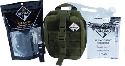 Geyser System Portable Camping Shower & Cleaning Kit for Camping, Backpacking, Overlanding, & Outdoor Recreation