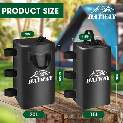 Canopy Weights,132 LBS Canopy Water Weight Bag Set of 4 Leg Weights for Pop Up Gazebo,Canopies,Tent-4 * 15L-Black
