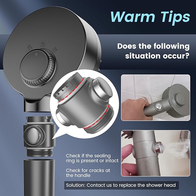 Filtered Shower Head with Handheld, High Pressure 4 Spray Mode Showerhead with Filters, Water Softener Filter Beads for Hard Water with ON/OFF Switch for Pets - Remove Chlorine (Gray)