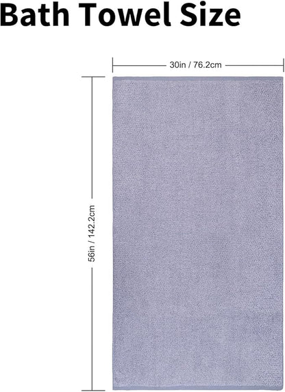 Everplush Diamond Collection Oversized Bath Towel – 1 Pieces, Super Soft & Highly Absorbent, Quick-Drying, Extra Large & Thick. Perfect for Bathroom, Pool, Swimming Use(Dusk, 30" x 56" 1PK)