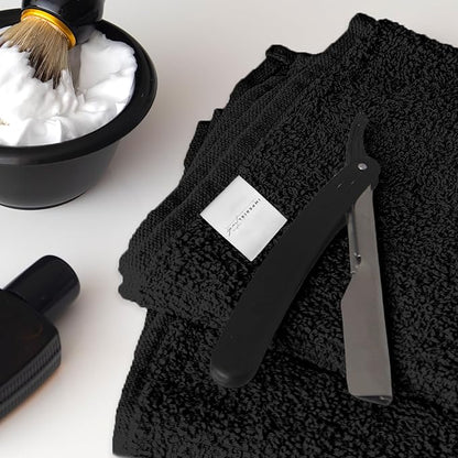 50 PK Saloon Towel Black