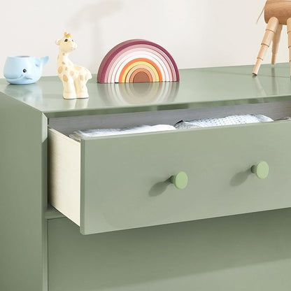 Ravinte 30 Pack Cabinet Knobs Light Green Kitchen Cabinet Knobs Round Dresser Drawer Pulls Closet Door Pulls 1-1/5 Inch
