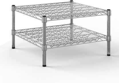 24" Deep x 24" Wide x 14" Height Wire Shelving Kit | 2-Tier | NSF Commercial Storage Rack Unit