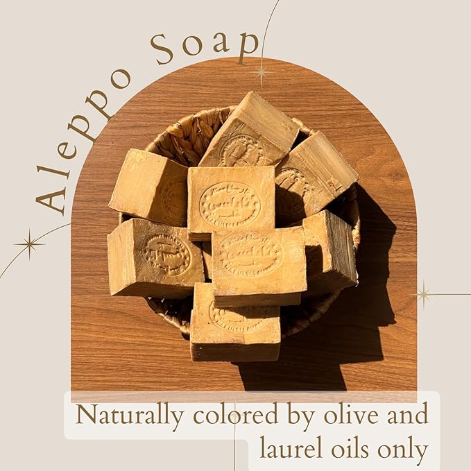 Aleppo Soap - (2 Pack - 7 oz each)%20 Laurel Oil,%80 Olive Oil, Traditional Production, Natural - Vegan – Handmade